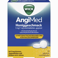 Wick Angimed Honiggeschmack 5mg 1mg Lutschtabl.  24 Stück