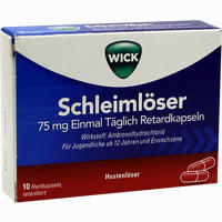 Wick Schleimlöser 75mg Einmal Täglich Retardkapseln  10 Stück 