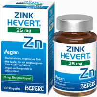 Zink Hevert 25 Mg 100 Stück
