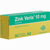 Zink Verla 10mg Filmtabletten 100 Stück - ab 3,61 €