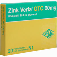 Zink Verla Otc 20mg Filmtabletten 20 Stück - ab 4,52 €