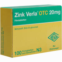 Zink Verla Otc 20mg Filmtabletten 20 Stück - ab 4,75 €