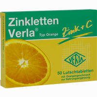 Zinkletten Verla Orange Lutschtabletten 50 Stück - ab 5,32 €