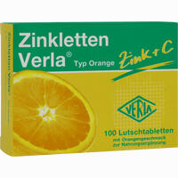 Zinkletten Verla Orange Lutschtabletten 50 Stück - ab 5,30 €