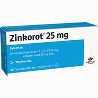 Zinkorot 25 Mg Tabletten 20 Stück - ab 6,26 €
