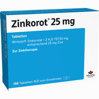 Zinkorot 25 Mg Tabletten 20 Stück - ab 6,26 €
