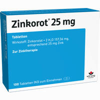 Zinkorot 25 Tabletten 100 Stück