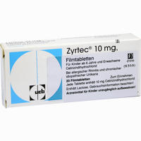 Zyrtec Kohlpharma 20 Stück - ab 9,66 €