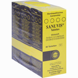 Sanuvis Tabletten » Informationen und Inhaltsstoffe