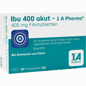 Ibu 400 Akut - 1a Pharma Filmtabletten 50 Stück ab 3,56€ Preisvergleich