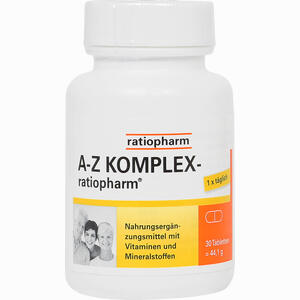 A- Z Komplex- Ratiopharm Tabletten  30 Stück A- Z Komplex- Ratiopharm Tabletten  30 Stück