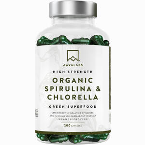 Aavalabs Spirulina & Chlorella Komplex Vegan 200 Stück - ab 18,20 &euro;