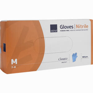 Abena Nitril Handschuh Classic Puderfrei Blau M Handschuhe 150 Stück - ab 8,39 €
