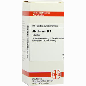 Abrotanum D4 Tabletten 80 Stück - ab 9,58 €