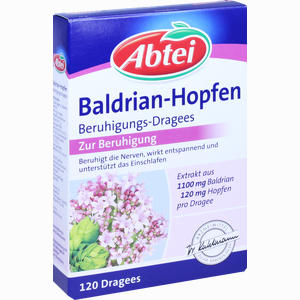 Abtei Baldrian Hopfen Beruhigungs- Dragees Tabletten 120 Stück