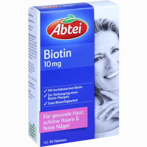Abtei Biotin 10mg Tabletten 30 Stück - ab 0,00 €