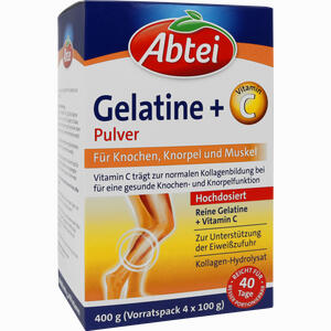 Abtei Gelatine Plus Vitamin C Pulver 400 g - ab 14,35 €