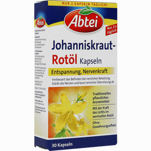 Abtei Johanniskraut- Rotöl Kapseln  30 Stück - ab 0,00 &euro;