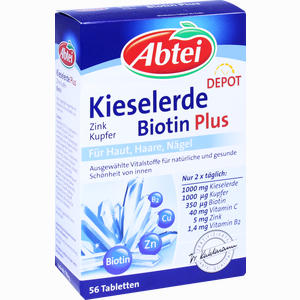 Abtei Kieselerde Plus Biotin Depot Tabletten  56 Stück - ab 0,00 &euro;