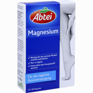 Abtei Magnesium Kapseln 40 Stück - ab 0,00 &euro;