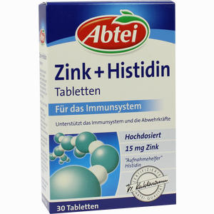 Abtei Zink+histidin Tabletten 30 Stück - ab 28,90 €