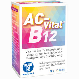Ac- Vital B12 Direktsticks mit Eiweißbausteinen Beutel 20 Stück - ab 0,00 &euro;