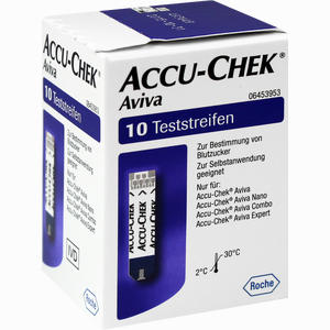 Accu- Chek Aviva Teststreifen Plasma Ii  1 x 10 Stück - ab 0,00 €