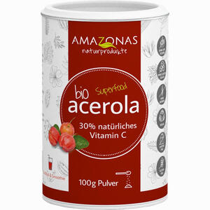 Acerola 100% Bio 30% Natürliches Vitamin C Ohne Zusätze 100 g - ab 18,78 €