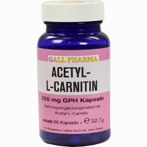 Acetyl- L- Carnitin 250mg Kapseln  60 Stück - ab 28,37 €