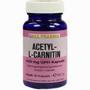 Acetyl- L- Carnitin 500mg Kapseln  60 Stück - ab 64,76 &euro;
