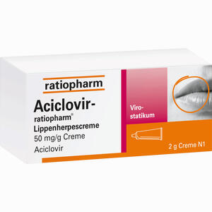 Aciclovir Ratiopharm Lippenherpes- Creme 2 g