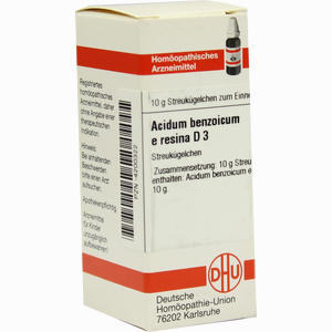 Acidum Benzoicum E Res D3 Globuli 10 g - ab 0,00 €