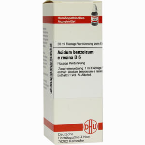 Acidum Benzoicum E Res D6 Dilution 20 ml - ab 8,88 €