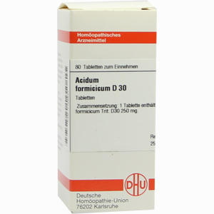 Acidum Formic D30 Tabletten 80 Stück - ab 9,94 €