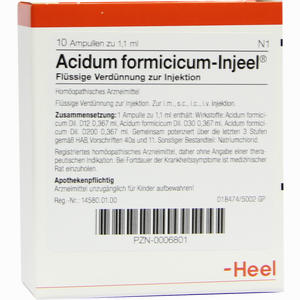 Acidum Formicicum- Injeel Ampullen 10 Stück - ab 17,79 €