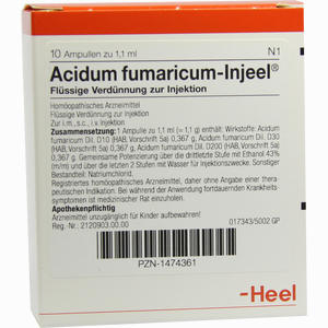 Acidum Fumaricum- Injeel Ampullen 10 Stück - ab 18,71 €