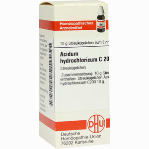 Acidum Hydrochl C200 Globuli 10 g - ab 16,78 €