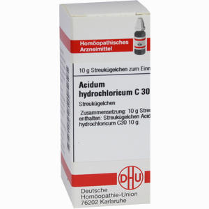 Acidum Hydrochl C30 Globuli 10 g - ab 8,56 €