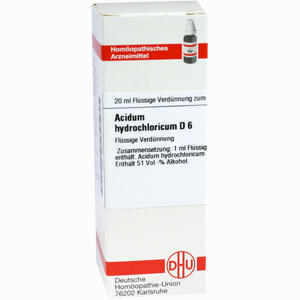 Acidum Hydrochl D6 Dilution 20 ml - ab 9,31 €