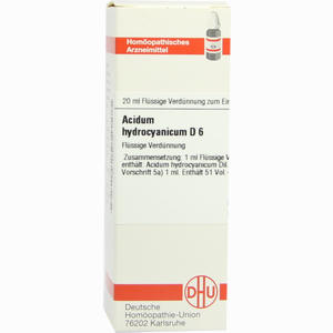 Acidum Hydrocyanic D6 Dilution 20 ml - ab 0,00 €