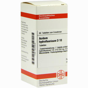 Acidum Hydrofluor D10 Tabletten 80 Stück - ab 0,00 &euro;