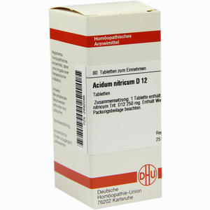 Acidum Nitr D12 Tabletten 80 Stück - ab 8,01 €