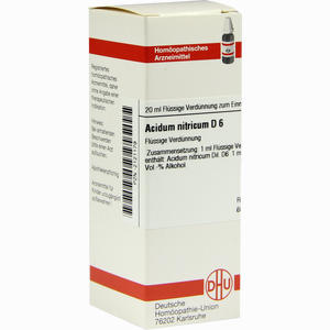 Acidum Nitr D6 Dilution 20 ml - ab 8,01 €
