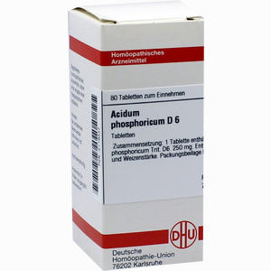 Acidum Phos D6 Tabletten 80 Stück - ab 7,11 €