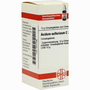 Acidum Sulf C200 Globuli 10 g - ab 14,13 €