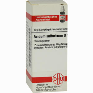 Acidum Sulf D10 Globuli 10 g - ab 7,71 €