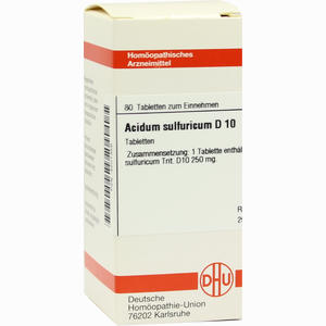Acidum Sulf D10 Tabletten 80 Stück - ab 0,00 €