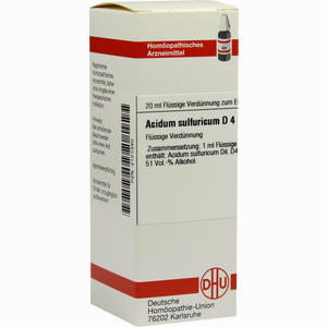 Acidum Sulf D4 Dilution 20 ml - ab 11,02 €