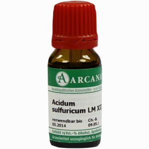 Acidum Sulfur Lm 12 10 ml - ab 13,30 €