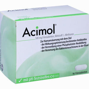 Acimol mit Ph- Teststreifen Filmtabletten 96 Stück - ab 20,03 €